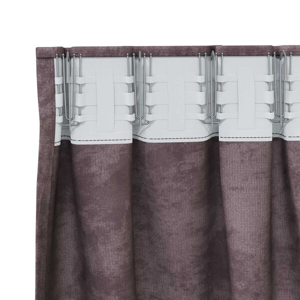 vidaXL Sametov&eacute; z&aacute;věsy se z&aacute;clonami 2 pcs Hněd&aacute; 245 x 140 cm samet