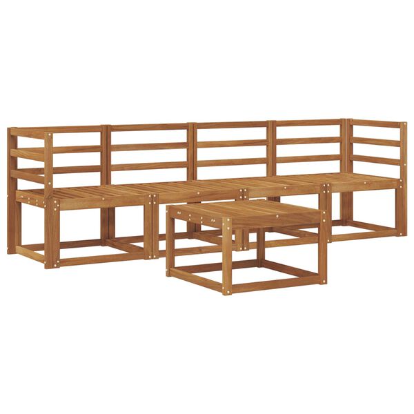 vidaXL Venkovn&iacute; pohovkov&aacute; souprava 5 pcs Př&iacute;rodn&iacute;