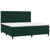 vidaXL Box spring postel s matrac&iacute; tmavě zelen&aacute; 200x200 cm samet