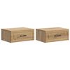 vidaXL N&aacute;stěnn&yacute; nočn&iacute; stolek 2 pcs Dub artisan 49 x 34,5 x 20 cm