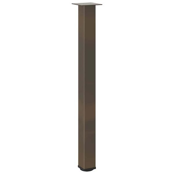 vidaXL Nohy barov&eacute;ho stolu 4 ks př&iacute;rodn&iacute; ocel 100&ndash;102 cm ocel