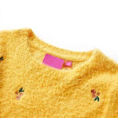 Dětský svetr pletený okrový 92