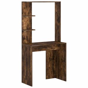 vidaXL Stůl Kouřov&yacute; dub Kompozitn&iacute; dřevo 78,5 x 37 x 154,5 cm