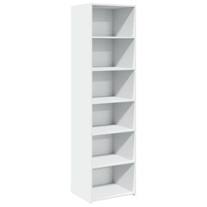 vidaXL Skř&iacute;ň highboard b&iacute;l&aacute; 50 x 41 x 185 cm kompozitn&iacute; dřevo