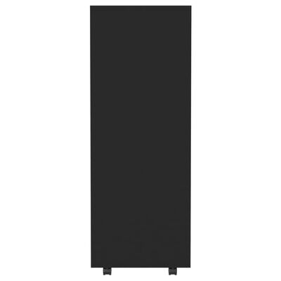 vidaXL Šatní skříň černá 80 x 40 x 110 cm dřevotříska