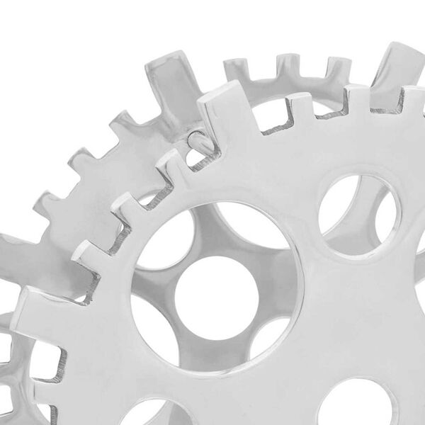 vidaXL Stojan na víno Stříbrná 39 x 39 x 14 cm Hliník