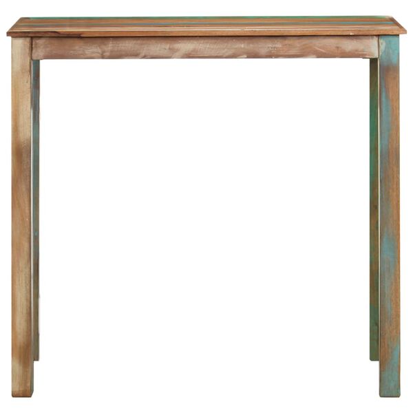 vidaXL 5d&iacute;ln&yacute; barov&yacute; set masivn&iacute; recyklovan&eacute; dřevo a prav&aacute; kůže