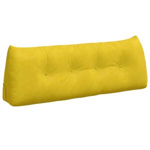 vidaXL Pol&scaron;t&aacute;ř na z&aacute;da Žlut&aacute; 140 x 24 x 50 cm samet
