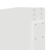 vidaXL Čelo postele Leskl&aacute; B&iacute;l&aacute; 200 cm Kompozitn&iacute; dřevo