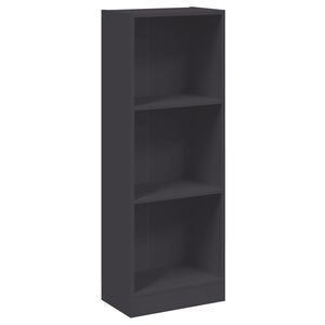 vidaXL 3patrov&aacute; knihovna &scaron;ed&aacute; 40 x 24 x 109 cm kompozitn&iacute; dřevo