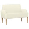 vidaXL Pohovka s knofl&iacute;kov&yacute;m pro&scaron;&iacute;v&aacute;n&iacute;m Kr&eacute;mov&aacute; 116 x 67 x 81 cm