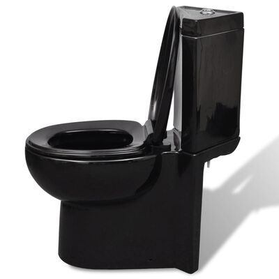 Keramická toaleta rohová černá