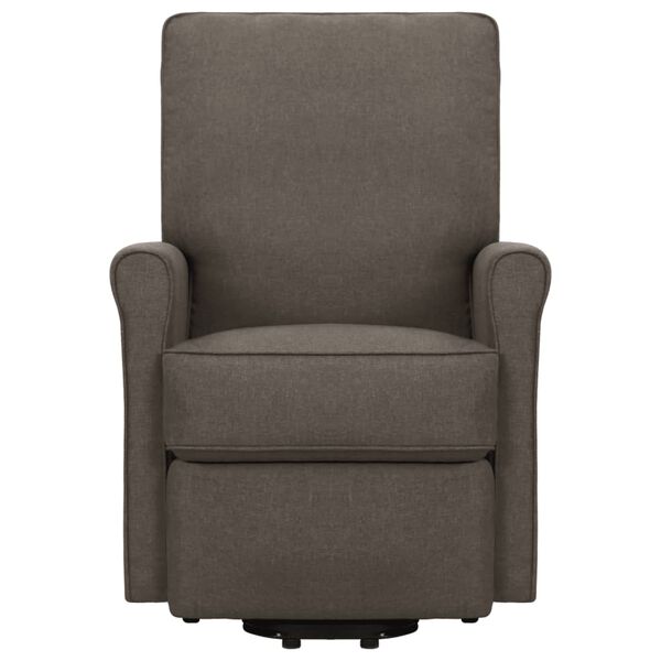 vidaXL Zvedac&iacute; mas&aacute;žn&iacute; křeslo hněd&eacute; textil