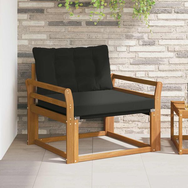 vidaXL Venkovn&iacute; pohovkov&aacute; souprava Masivn&iacute; ak&aacute;ciov&eacute; dřevo a Textilene