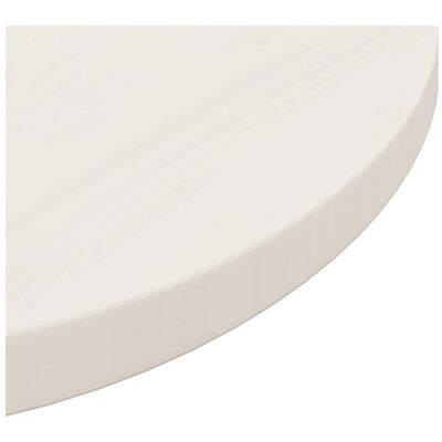 vidaXL Stolní deska bílá Ø 50 x 2,5 cm masivní borové dřevo