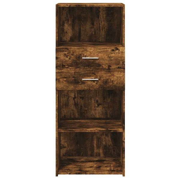 vidaXL Skř&iacute;ň highboard kouřov&yacute; dub 50 x 42,5 x 124 cm kompozitn&iacute; dřevo
