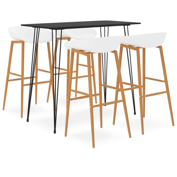 vidaXL 5d&iacute;ln&yacute; barov&yacute; set černob&iacute;l&yacute;