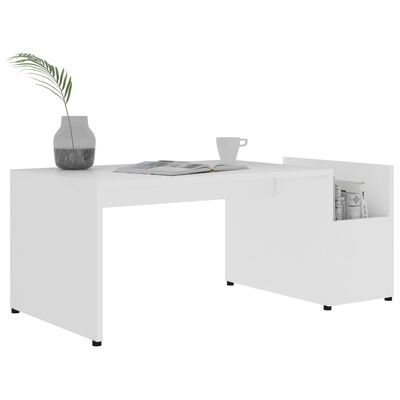 vidaXL Konferenční stolek bílý 90 x 45 x 35 cm dřevotříska