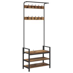 vidaXL Vě&scaron;&aacute;k na kab&aacute;ty Star&eacute; dřevo 75 x 34 x 184 cm Kompozitn&iacute; dřevo