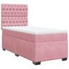vidaXL Box spring postel s matrac&iacute; růžov&aacute; 100x200 cm samet