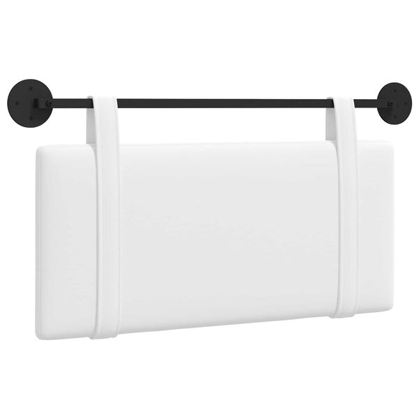 vidaXL Z&aacute;věsn&aacute; čeln&iacute; deska N&aacute;stěnn&yacute; B&iacute;l&yacute; 100 x 55 x 5 cm textil