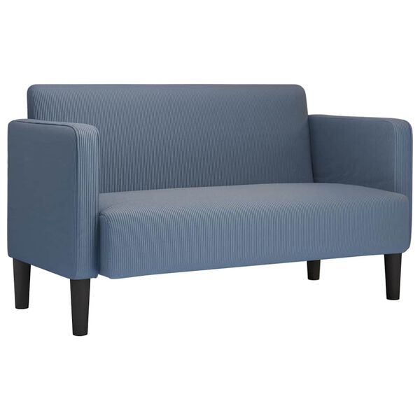 vidaXL Loveseat Sofa modr&eacute; 109 cm man&scaron;estrov&aacute; tkanina