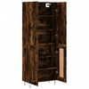 vidaXL Skř&iacute;ň highboard kouřov&yacute; dub 69,5 x 34 x 180 cm kompozitn&iacute; dřevo