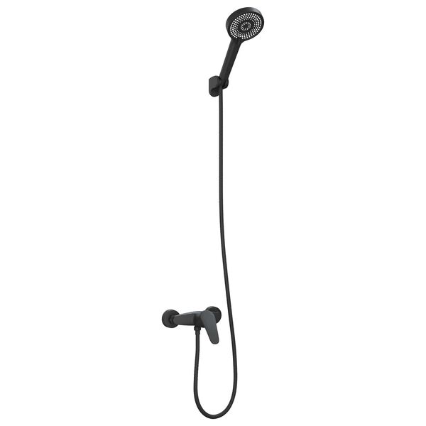 vidaXL Sada sprchov&eacute; hlavice Čern&aacute; G 1 / 2 palce