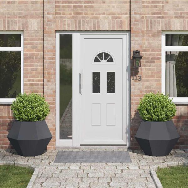 vidaXL Truhlík 2 pcs Antracit 75 x 75 x 60 cm Ocel