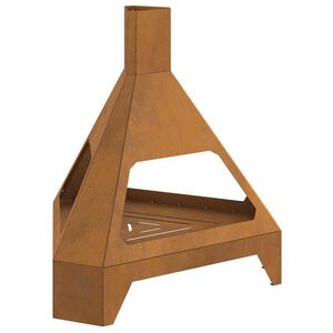 vidaXL Ohniště Hnědá 50 x 43 x 52 cm Ocel