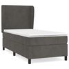 vidaXL Box spring postel s matrac&iacute; tmavě &scaron;ed&aacute; 100x200 cm samet