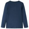 Dětsk&eacute; tričko s dlouh&yacute;m ruk&aacute;vem n&aacute;mořnick&aacute; modr&aacute; melanž 128