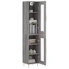 vidaXL Skř&iacute;ň highboard &scaron;ed&aacute; sonoma 34,5 x 34 x 180 cm kompozitn&iacute; dřevo