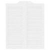 Kř&iacute;dlov&eacute; dveře vidaXL Louvred Design 1 p&aacute;r b&iacute;l&eacute; 100x80 cm