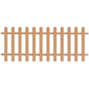 vidaXL Laťkov&yacute; plot WPC 200 x 80 cm