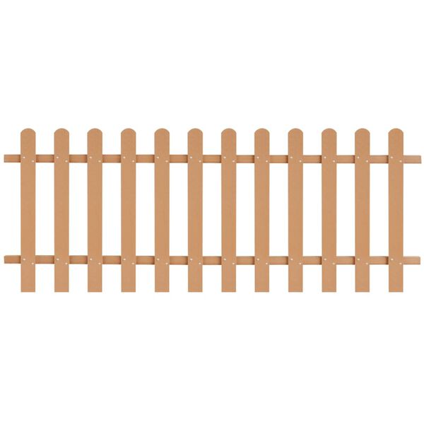 vidaXL Laťkový plot WPC 200 x 80 cm