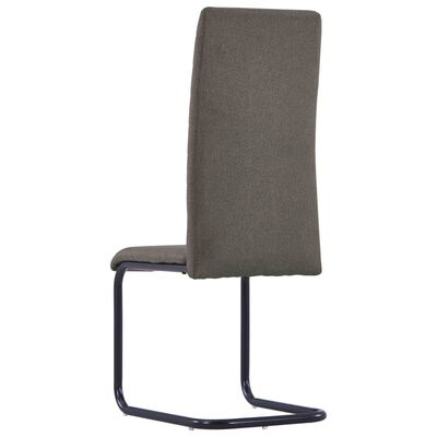 vidaXL Konzolové jídelní židle 2 ks taupe textil