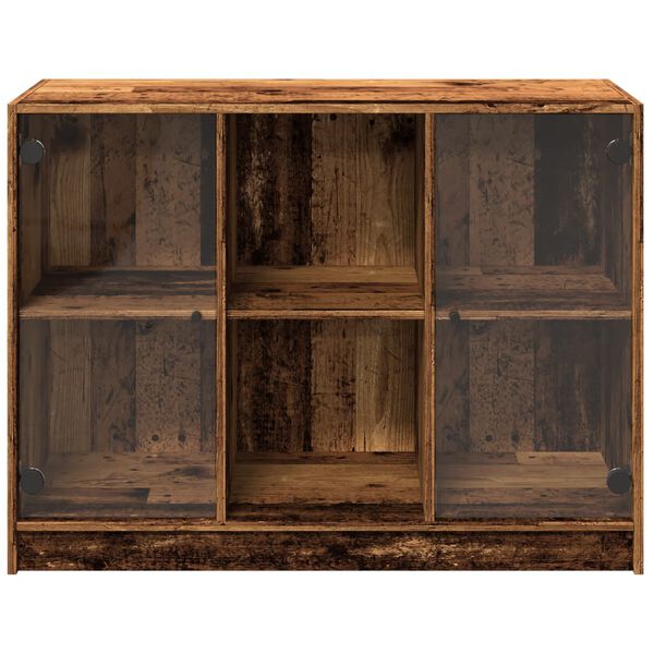 vidaXL Př&iacute;born&iacute;k old wood 102 x 37 x 75,5 cm kompozitn&iacute; dřevo