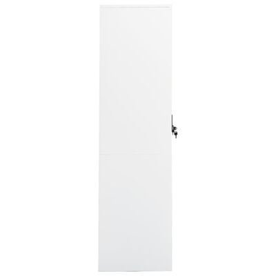 vidaXL Šatní skříň bílá 80 x 50 x 180 cm ocel
