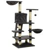 vidaXL Škrabadlo pro kočky se sisalovými sloupky tmavě šedé 122 cm