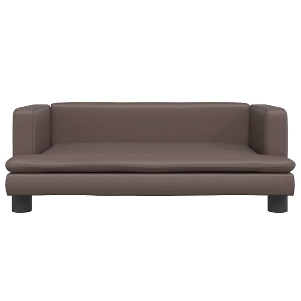 vidaXL Pel&iacute;&scaron;ek pro psy hněd&yacute; 80 x 45 x 30 cm uměl&aacute; kůže