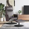 vidaXL Mas&aacute;žn&iacute; polohovac&iacute; křeslo s podnožkou &scaron;ed&eacute; uměl&aacute; kůže