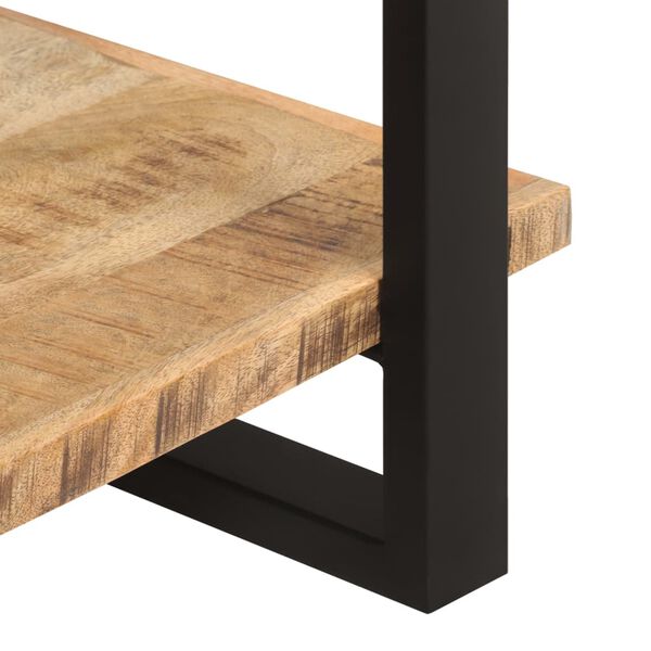 vidaXL 4patrov&aacute; knihovna 80 x 40 x 180 cm hrub&eacute; mangovn&iacute;kov&eacute; dřevo