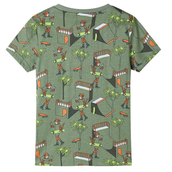 Dětské pyžamo s krátkým rukávem světle khaki 116