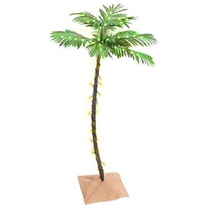 vidaXL Palma se 72 tepl&yacute;mi b&iacute;l&yacute;mi LED diodami 120 cm