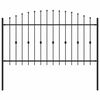 vidaXL Spike plot ASTEN 200 x 150 cm Pr&aacute;&scaron;kově lakovan&aacute; ocel Čern&aacute;