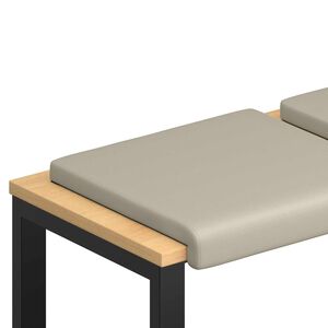 vidaXL Pol&scaron;t&aacute;ř na lavici 2 ks Texturovan&yacute; samet P&iacute;skov&aacute; Hloubka 35 cm