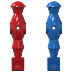 vidaXL Hr&aacute;či fotb&aacute;lku 22 ks Modr&aacute; a červen&aacute; 2,4 x 2,1 x 9,7 cm PP