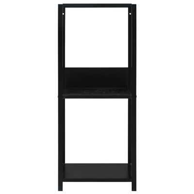vidaXL Malá rovná knihovna černá 33,5x39,6x79,7 cm kompozitní dřevo