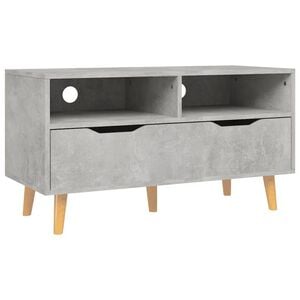 vidaXL TV skř&iacute;ňka betonově &scaron;ed&aacute; 90 x 40 x 48,5 cm kompozitn&iacute; dřevo